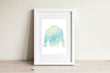 Green Ombre Watercolor Jockey Silk